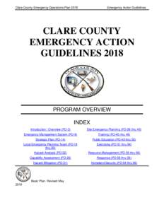 Clare County Emergency Operations PlanEmergency Action Guidelines CLARE COUNTY EMERGENCY ACTION