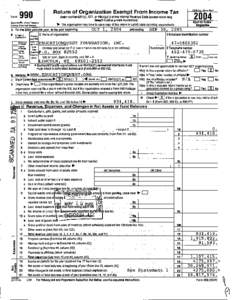 Form  990 Under section 501 (c), 527, ora)(1) of the Internal Revenue Code (except black lung benefit trust or private foundation )