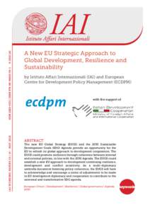 A New EU Strategic Approach to Global Development, Resilience and Sustainability
