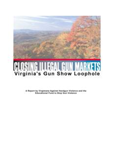 1  Closing Illegal Gun Markets: Virginia’s Gun Show Loophole Closing Illegal Gun Markets: Virginia’s Gun Show Loophole