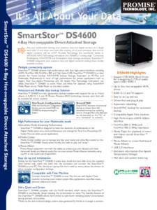 SmartStor™ DS4600 4-Bay Hot-swappable Direct Attached Storage  SmartStor DS4600 TM  4-Bay Hot-swappable Direct Attached Storage