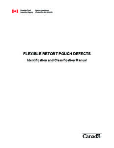 FLEXIBLE RETORT POUCH DEFECTS Identification and Classification Manual Chapter  Page