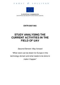 EUROPEAN COMMISSION ENTERPRISE AND INDUSTRY DIRECTORATE-GENERAL ENTR[removed]STUDY ANALYSING THE