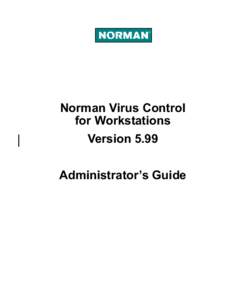 Norman Virus Control for Workstations Version 5.99 Administrator’s Guide  ii