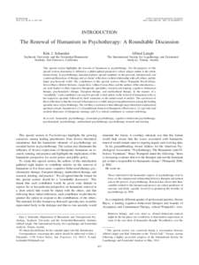 Psychotherapy 2012, Vol. 49, No. 4, 427– 429 © 2012 American Psychological Association/$12.00 DOI: a0027111