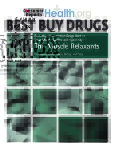 Consumer Reports Health Best Buy Drugs Report on Muscle Relaxants