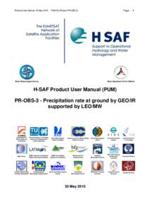 Products User Manual, 30 MayPUM-03 (Product PR-OBS-3)  Page Italian Meteorological Service