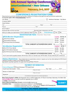 “Spring Break 2014”  NPOA’s 2nd Annual Owners Conference Renaissance Fort Lauderdale-Plantation Hotel Fort Lauderdale, FL • FebMar. 2, 2014