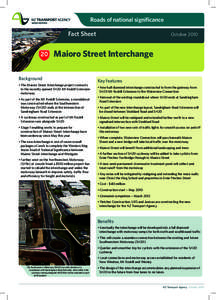 Roads of national significance  Fact Sheet October 2010