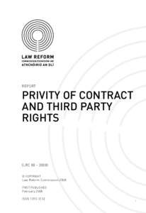 Report  Privity of Contract and Third Party Rights