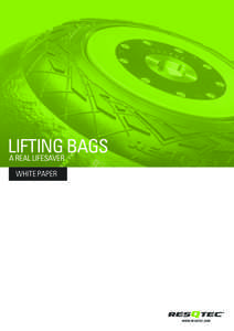 LIFTING BAGS A REAL LIFESAVER WHITE PAPER  WWW.RESQTEC.COM
