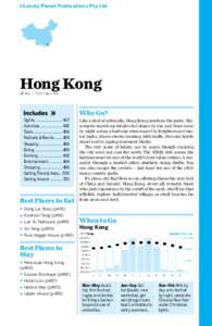 ©Lonely Planet Publications Pty Ltd  Hong Kong % 852 / POP 7 MILLION  Sights............................ 467