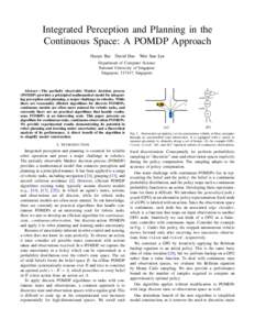 Integrated Perception and Planning in the Continuous Space: A POMDP Approach Haoyu Bai David Hsu