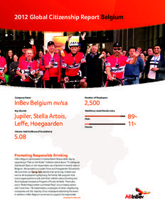 2012 Global Citizenship Report Belgium  Company Name Number of Employees