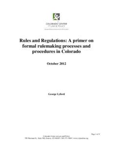 Colorado Center on Law and Policy publication templates