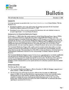 December 12, 2008 Guide Bulletin