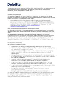 Microsoft Word - Assurance statement Robeco.doc