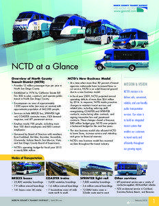 NCTD at a Glance Overview of North County Transit District (NCTD)
