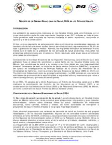 Microsoft Word - BHW 2004 US Summary Report - Español.doc