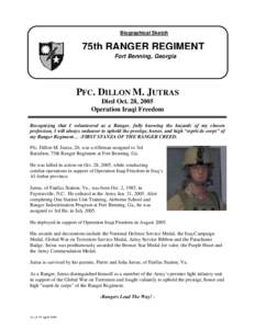 United States Army Rangers / 75th Ranger Regiment / Fort Benning / Ranger Assessment and Selection Program / United States Army / Geography of Georgia / United States