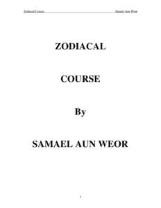 Zodiacal Course  Samael Aun Weor ZODIACAL