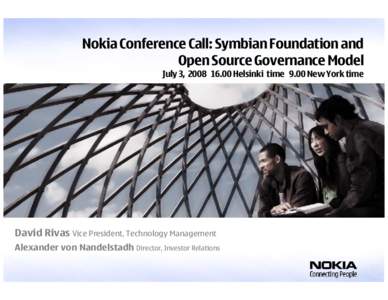 Industry leaders to establish Symbian Foundation and set mobile software free