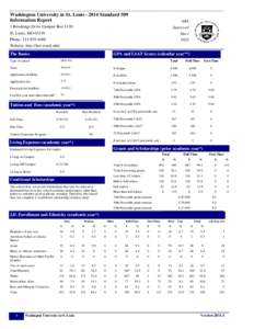 Washington University in St. Louis[removed]Standard 509 Information Report[removed][removed]