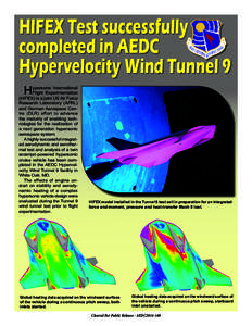 HIFEX Test successfully completed in AEDC Hypervelocity Wind Tunnel 9 H  ypersonic International
