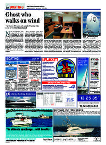 BOATING  20 THE SYDNEY MORNING HERALD Weekend Edition November 19-20, 2011
