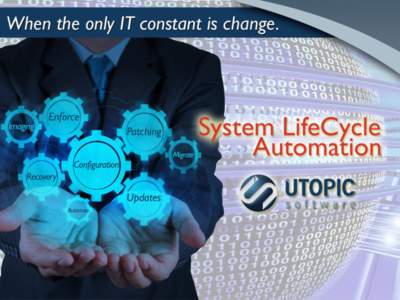 Changing the paradigm • Innovative approach to automating configuration management with proven, patented technology • Versatile experience with 1000’s of global