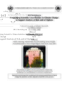 INTERGOVERNMENTAL PANEL ON CLIMATE CHANGE WMO UNEP  IPCC Workshop on