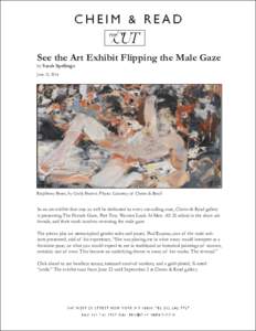 See the Art Exhibit Flipping the Male Gaze  by Sarah Spellings June 13, 2016  Raspberry Beret, by Cecily Brown. Photo: Courtesy of Cheim & Read