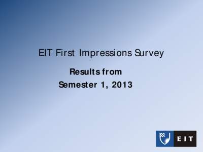 EIT First Impressions Survey