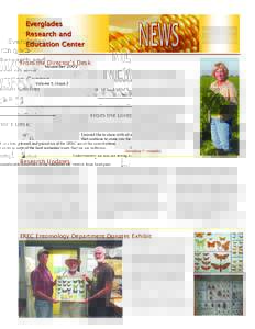 November 2009 Volume 5, Issue 2 From the Director’s Desk: I would like to share with all of you how pleased and proud we at the EREC are of the contributions that continue to come into the Center in spite of the hard e
