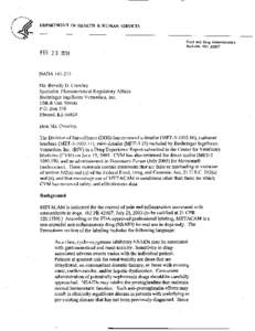 2004 Notice of Regulatory Activity Letter