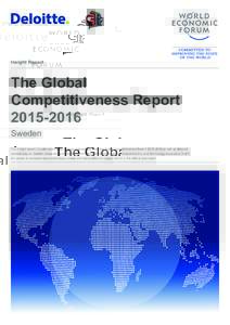 Insight Report  The Global Competitiveness ReportSweden