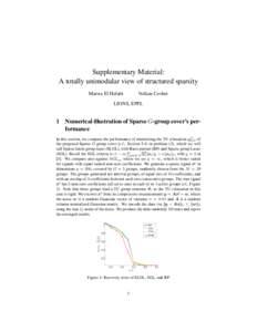 Supplementary Material: A totally unimodular view of structured sparsity Marwa El Halabi Volkan Cevher