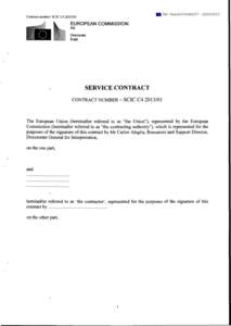 Ref. Ares[removed][removed]Contract number: SCIC C4[removed]EUROPEAN COMMISSION DG