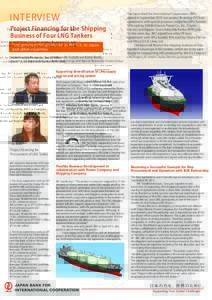 INTERVIEW  Project Financing for the Shipping Business of Four LNG Tankers   