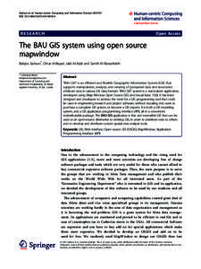 The BAU GIS system using open source mapwindow