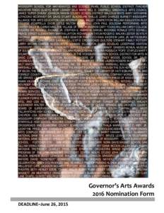 Governor’s Awards for Excellence in the Arts 2005