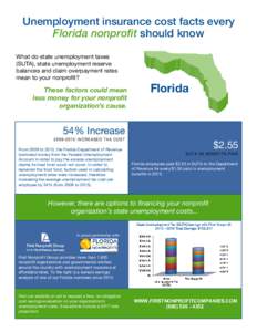 Unemployment insurance cost facts every Florida nonproﬁt should know   What do state unemployment taxes (SUTA), state unemployment reserve