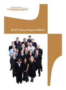 RCPO Annual Report  iv Annual Report For the period 1st April 2006 – 31st March 2007