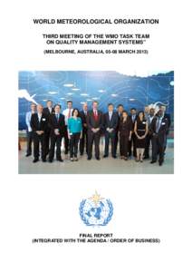 “SECOND MEETING OF THE WMO TASK