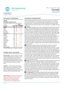 IPD Global Intel November 2014 MSCI – real estate market insights  Canada