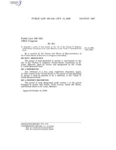 PUBLIC LAW 109–342—OCT. 13, [removed]STAT[removed]Public Law 109–342 109th Congress