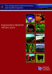 The Integrated Administration And Control System: Explanatory Booklet IACS