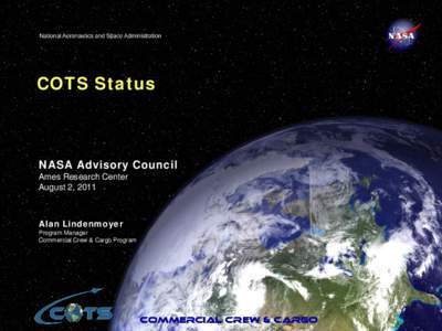 Commercial Orbital Transportation Services (COTS) Status