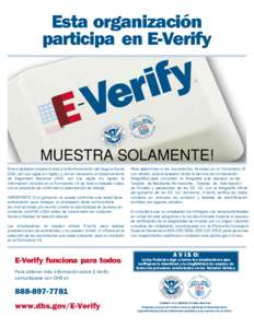 E-Verify Participación Poster - Español