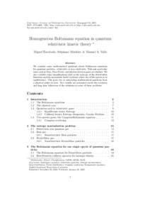 Electronic Journal of Differential Equations, Monogrpah 04, 2003. ISSN: URL: http://ejde.math.swt.edu or http://ejde.math.unt.edu ftp ejde.math.swt.edu (login: ftp) Homogeneous Boltzmann equation in quantum re